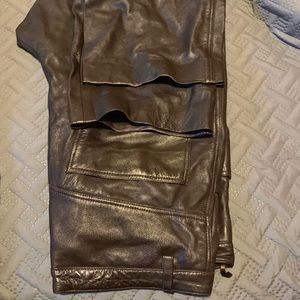 Brown Leather Pants